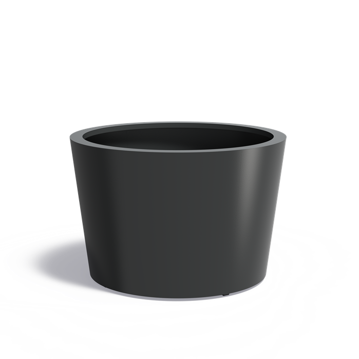 CONIC conische aluminium plantenbak ø120x80 cm met bodem