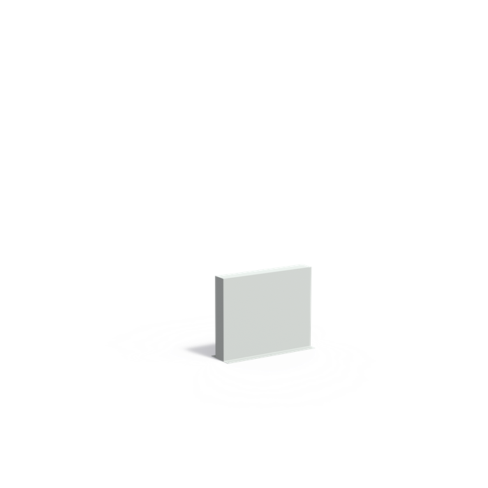 Polyester Gartenmauer | 100 x 15 x 80 cm