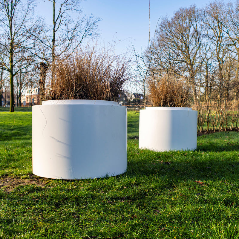 TOPIC ronde aluminium plantenbak ø120x60 cm met bodem