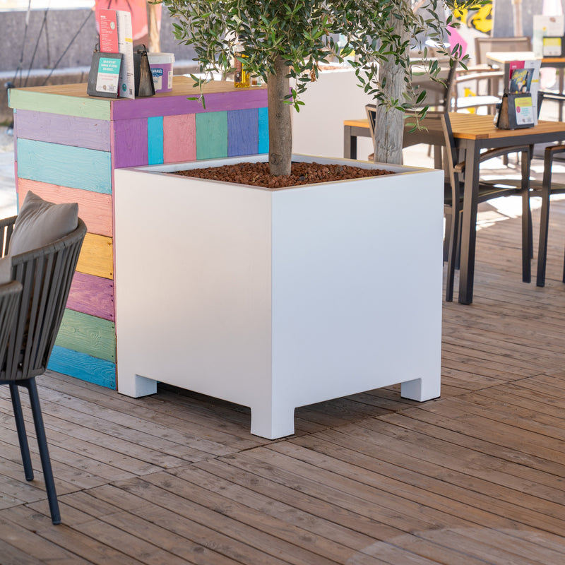 CARREZ aluminium plantenbak 150x40x80 cm met poten