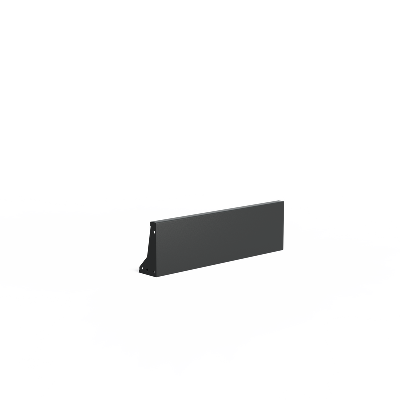 Gecoat stalen keerwand 100 x 15 x 30 cm – recht, smalle bovenrand