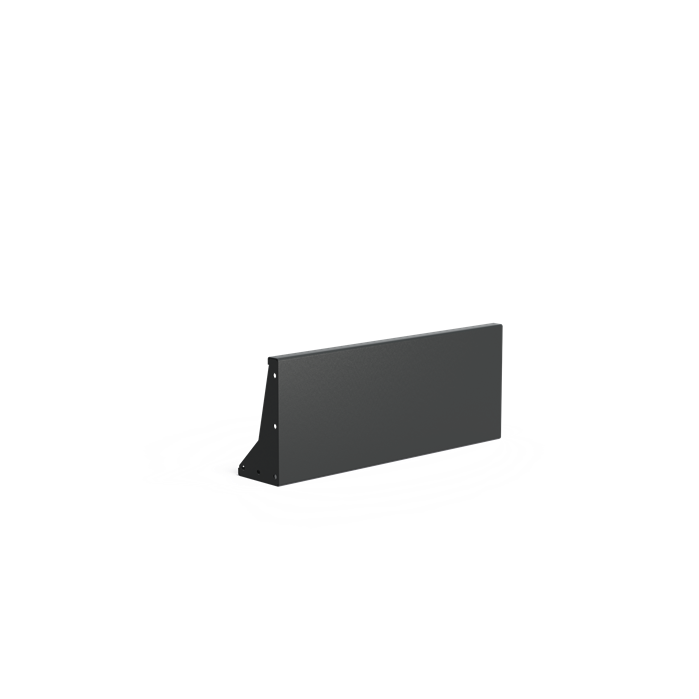 Stützwand - Gerade | 100 x 20 x 40 cm | Aluminium
