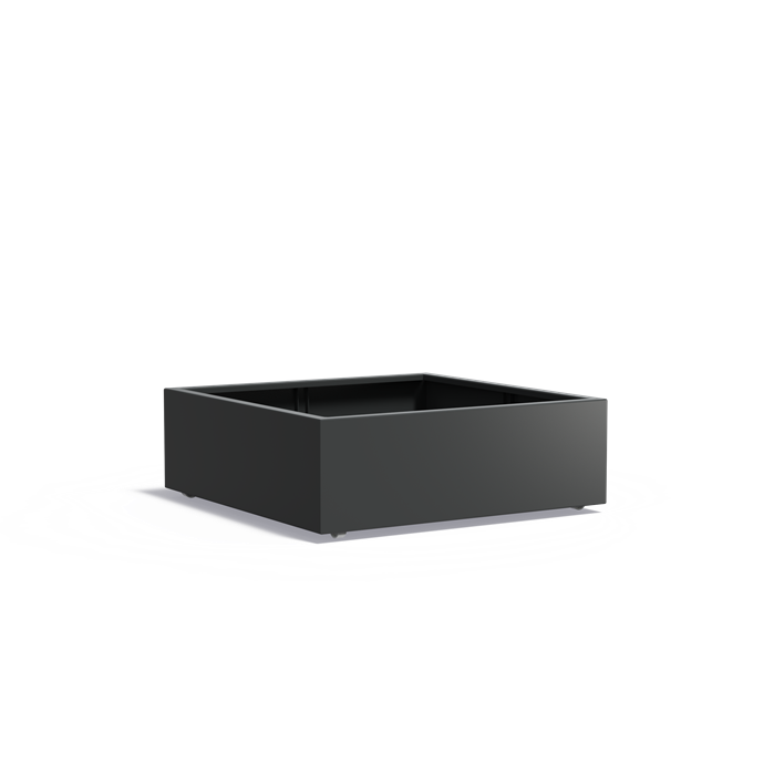 CARREZ aluminium plantenbak 120x120x40 cm met wielen