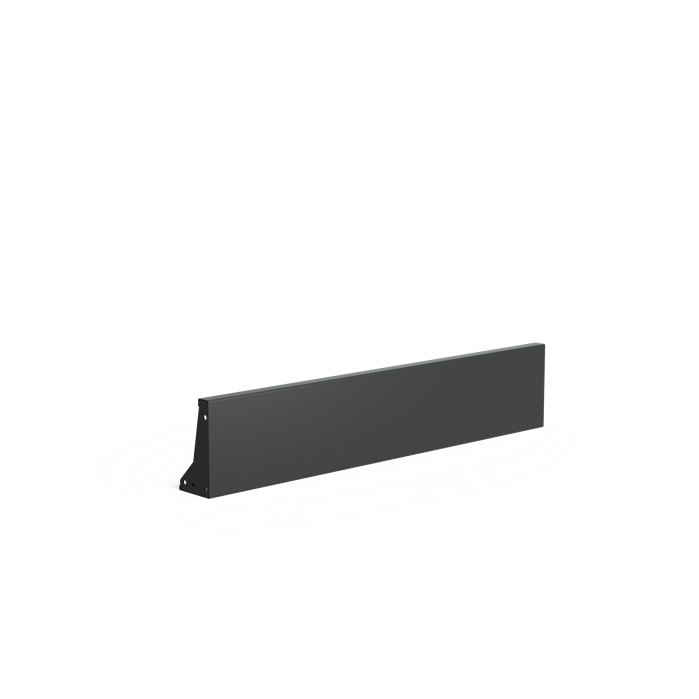 Stützwand - Gerade | 150 x 15 x 30 cm | Aluminium