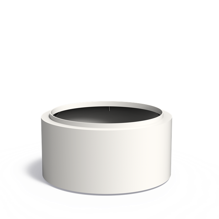TOPIC ronde aluminium plantenbak ø120x60 cm met bodem