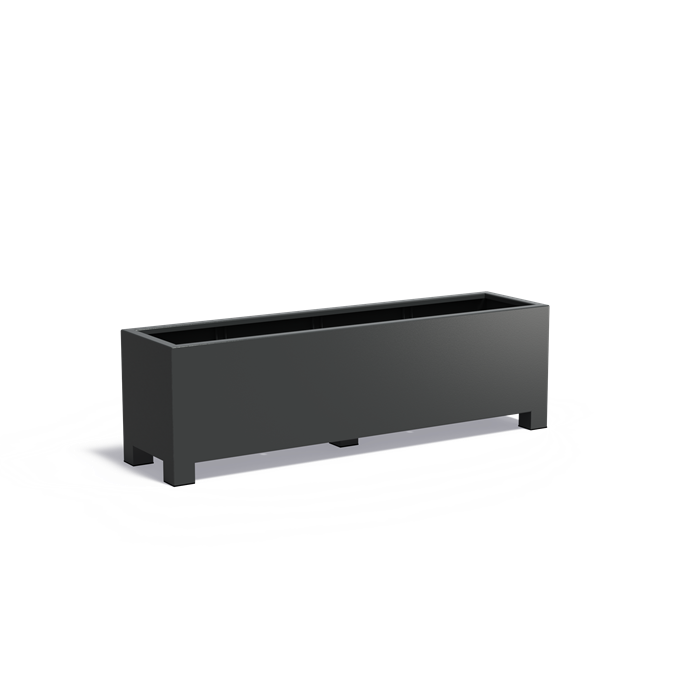 CARREZ aluminium plantenbak 200x50x60 cm met poten