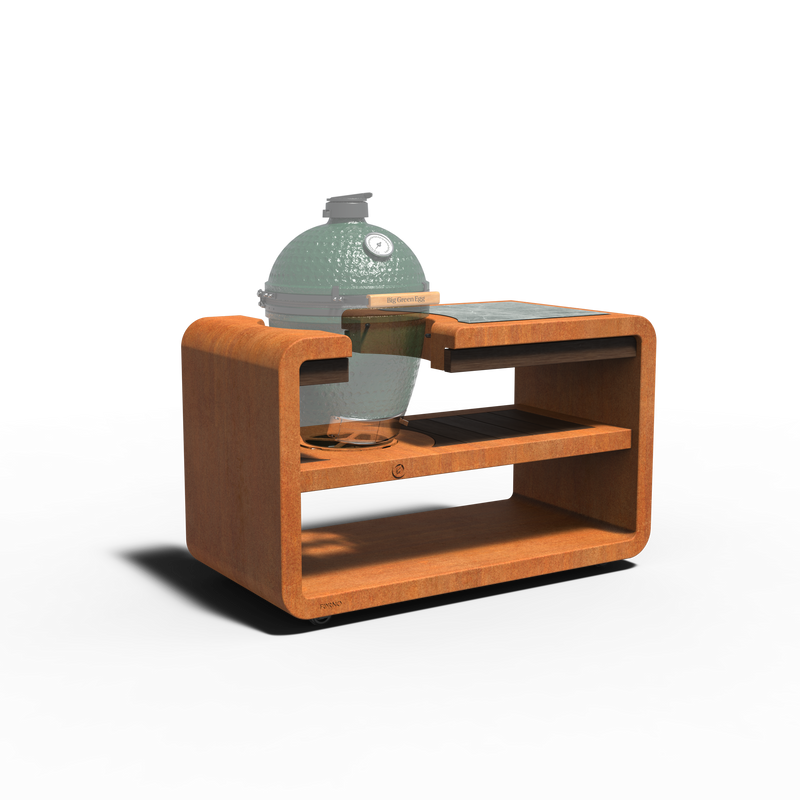 STATION Kamado 150 x 75 x 93 cm - cortenstaal