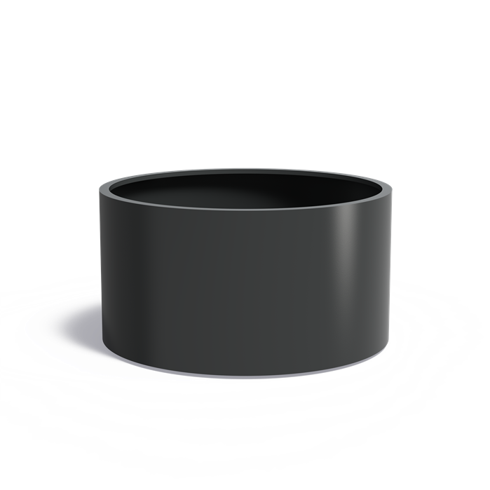 CIRCUM ronde aluminium plantenbak ø150x80 cm met bodem