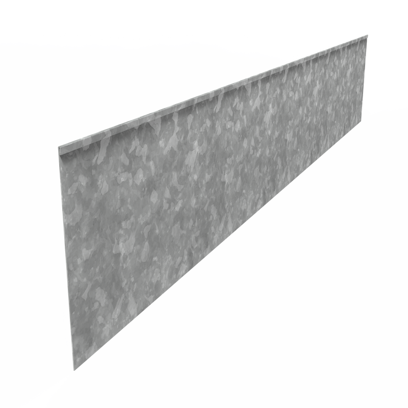 Kantenabschluss gerade | 70mm hoch | Verzinkt | 2mm