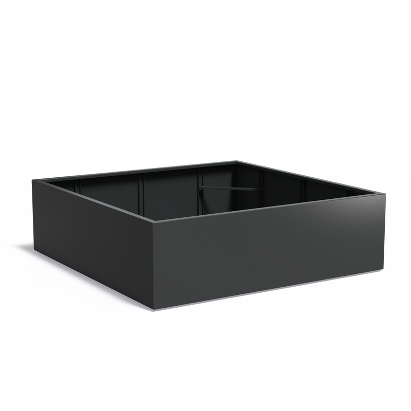 CARREZ aluminium plantenbak 200x200x60 cm met bodem