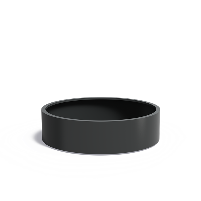 CIRCUM ronde aluminium plantenbak ø150x40 cm met bodem