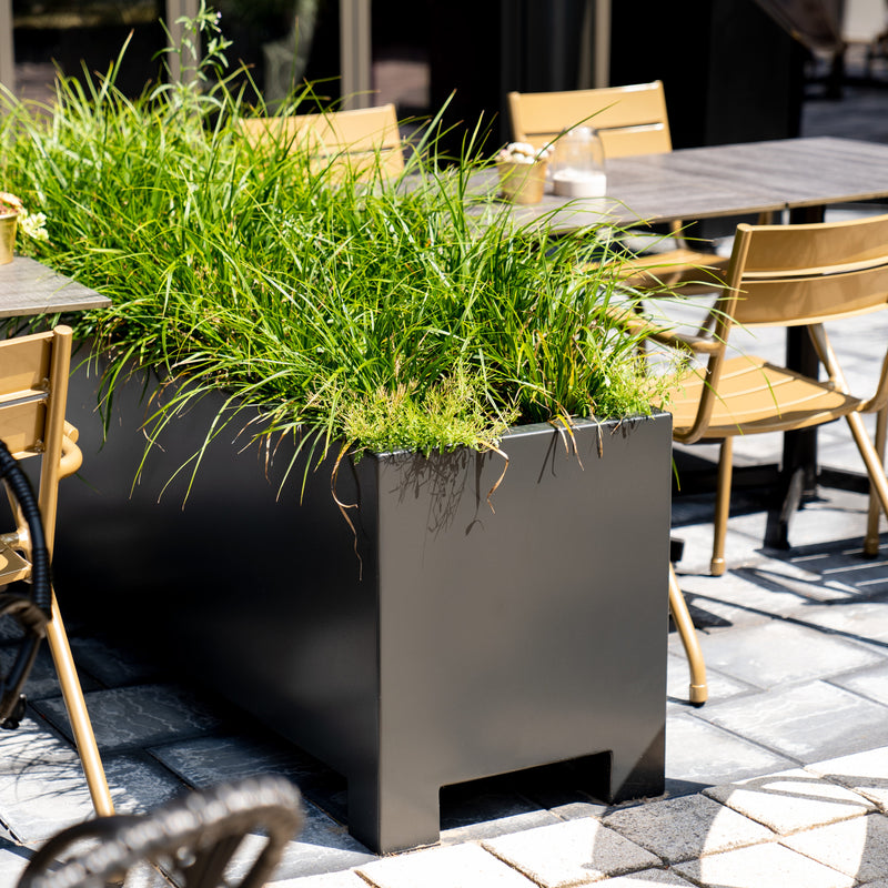 CARREZ aluminium plantenbak 150x50x60 cm met poten