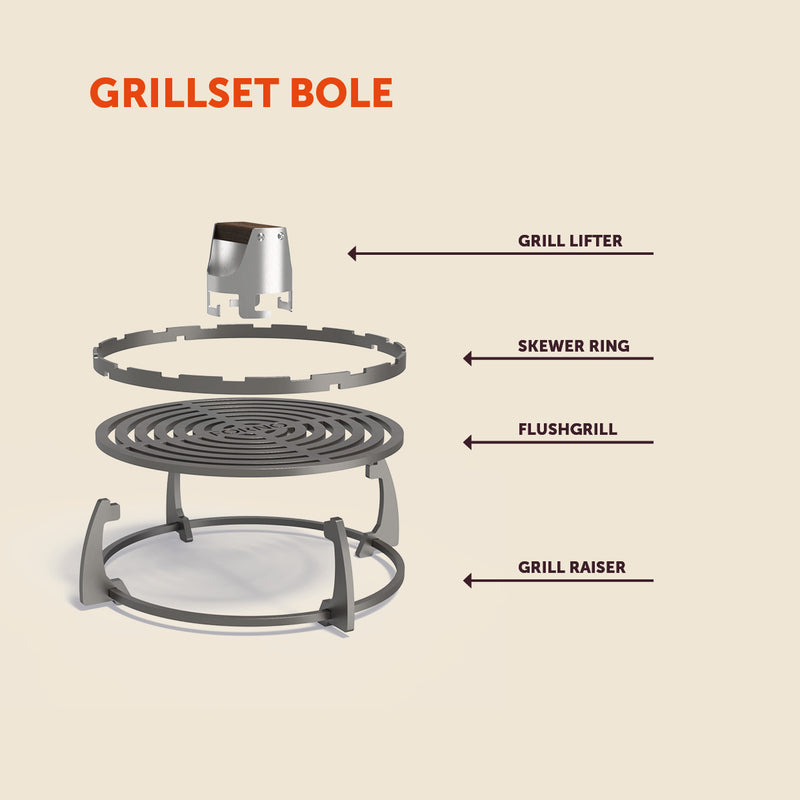 Grillset SEARE Bole (FSGS.400) 481 x 481 x 143 mm