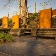 Cortenstaal tuinmuur