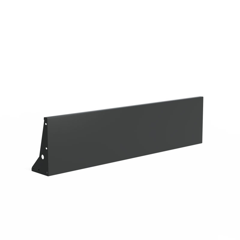 Gecoat stalen keerwand 200 x 25 x 50 cm – recht, smalle bovenrand