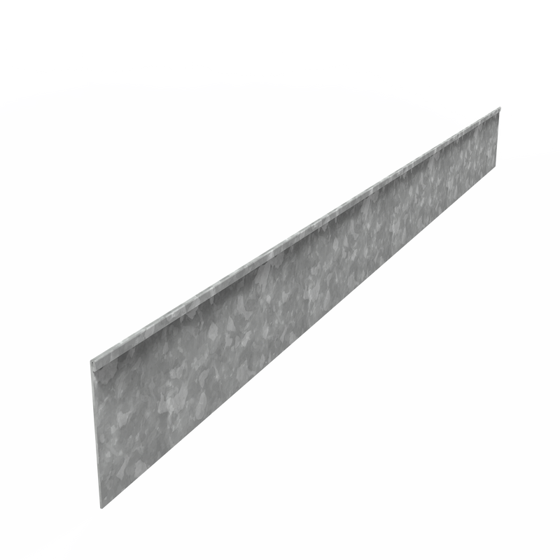 Kantenabschluss gerade | 70mm hoch | Verzinkt | 2mm