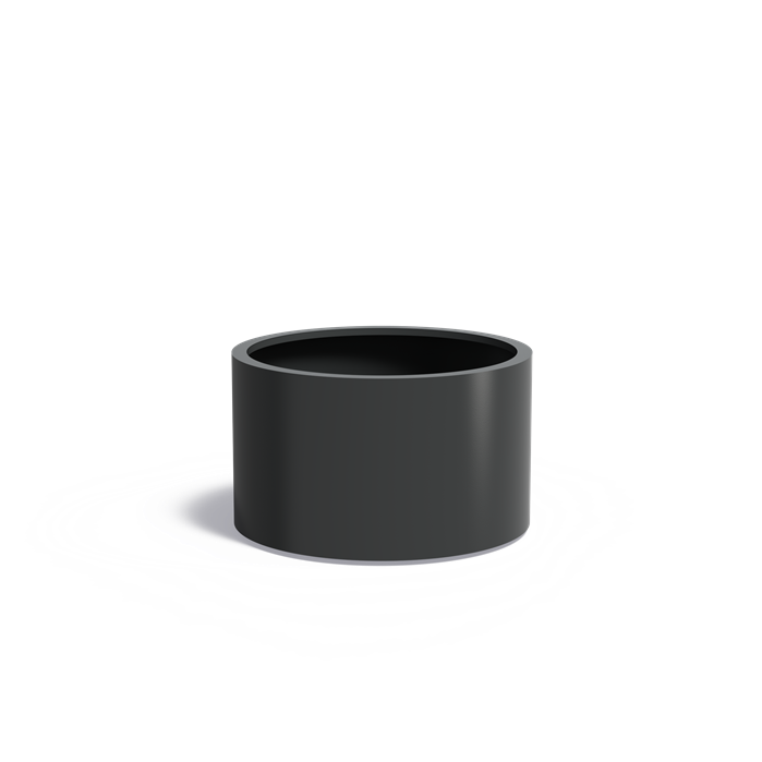 CIRCUM ronde aluminium plantenbak ø100x60 cm met bodem