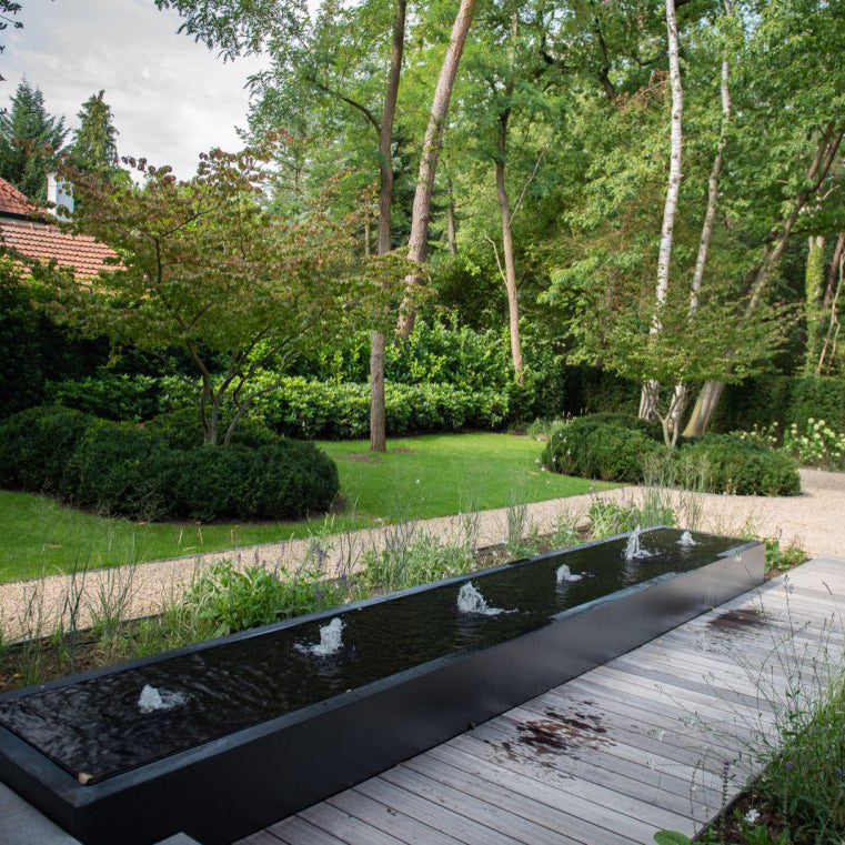 Wassertisch mit LED-Beleuchtung & Pumpe | 120 x 60 x 40 cm | Aluminium 