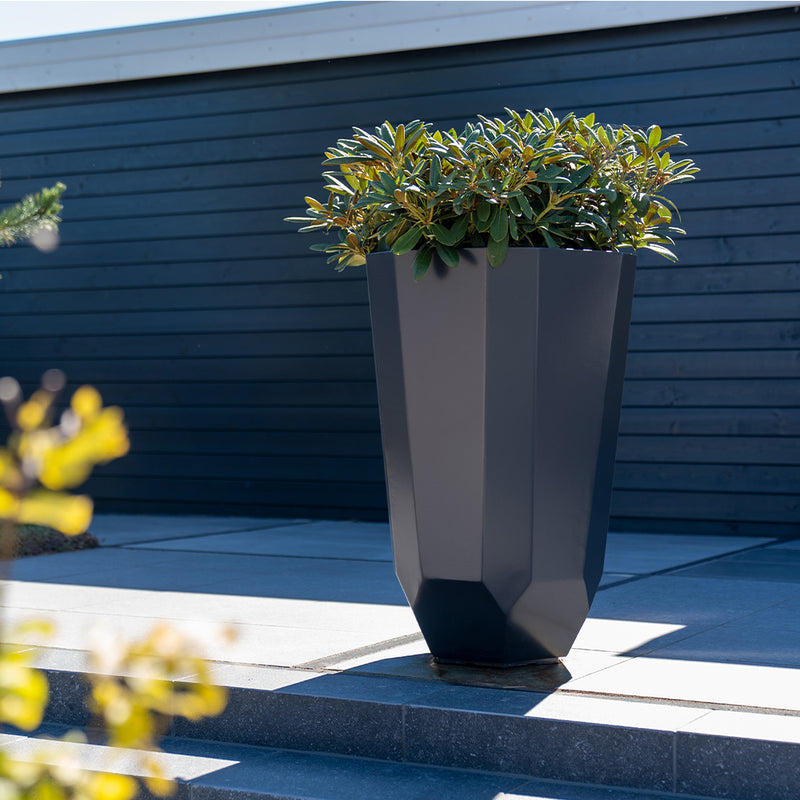 FACET ronde aluminium plantenbak ø60x120 cm