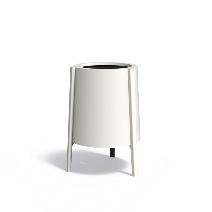 BOTAN ronde aluminium plantenbak ø60x100 cm met poten