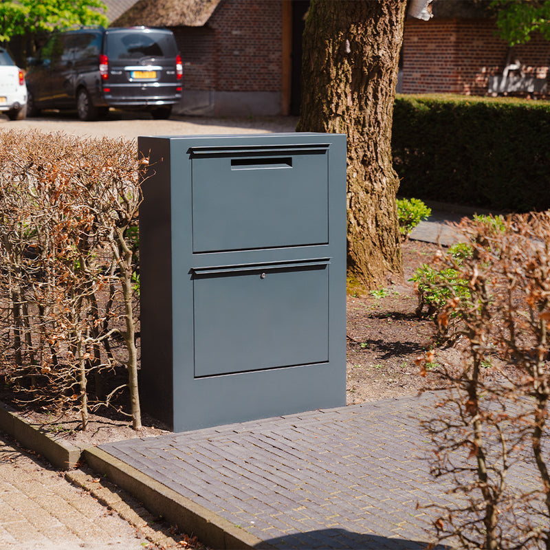 Aluminium pakketbrievenbus PACA 87 x 30 x 125 cm