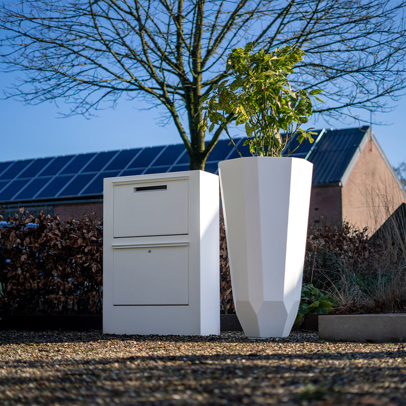 Aluminium Pflanzkübel FACET – Zwölfeckig, modern & wetterfest | 65 x 100 cm