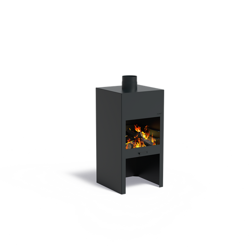 STIG buitenhaard zwart gecoat staal