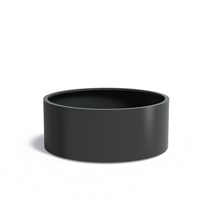 CIRCUM ronde aluminium plantenbak ø150x60 cm met bodem