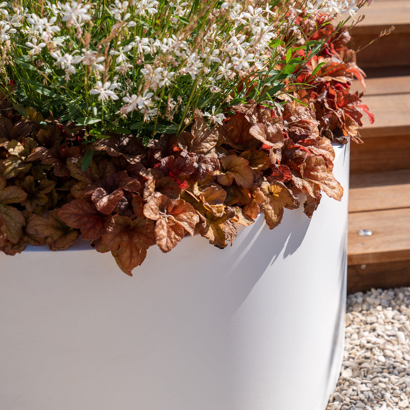 ELLIPSE ovale aluminium plantenbak 280x160x40 cm met bodem