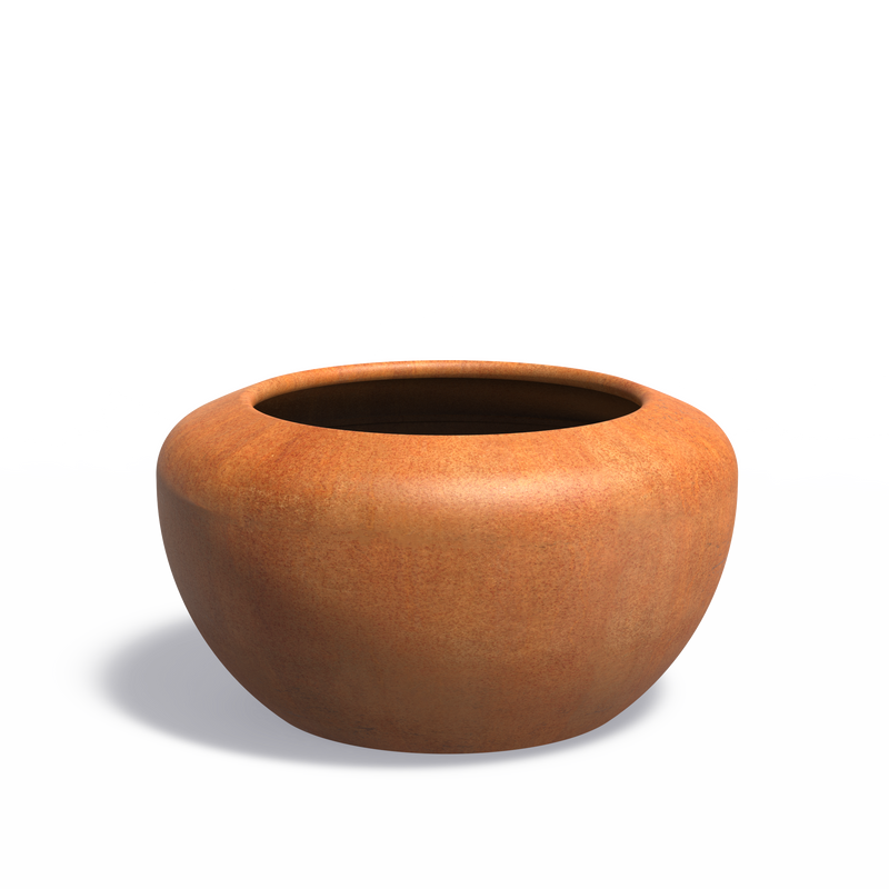 ONYX ronde cortenstaal plantenbak 98x54