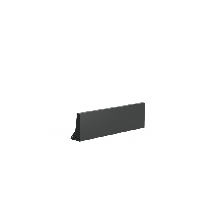 Stützwand - Gerade | 100 x 15 x 30 cm | Aluminium