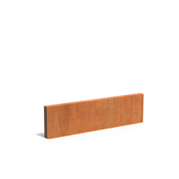 Cortenstaal tuinmuur | 300 x 15 x 80 cm