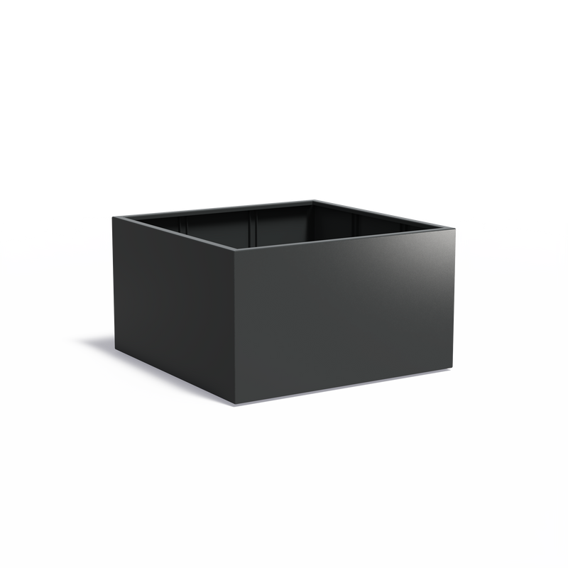 CARREZ aluminium plantenbak 140x140x80 cm met bodem