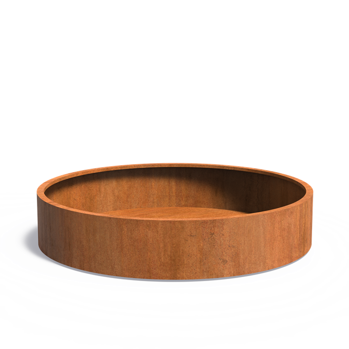 CIRCUM ronde cortenstaal plantenbak200x40