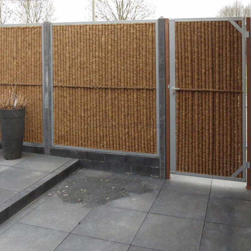 Kokowall tuindeur B90 × H180 cm – verzinkt staal met boerenklink