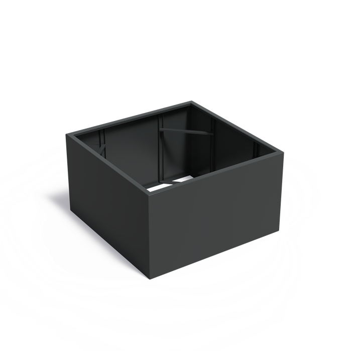 Aluminium Pflanzkübel CARREZ ohne Boden | 140 x 140 x 80 cm