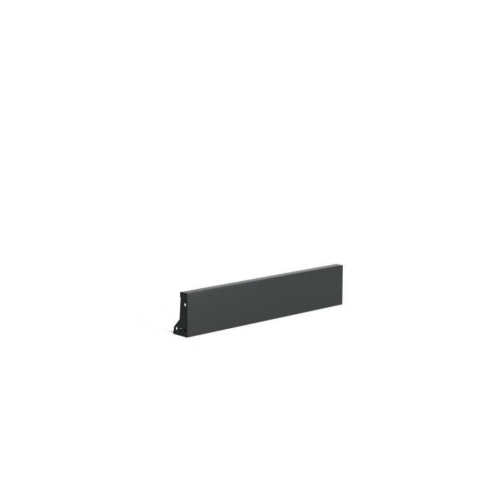 Stützwand - Gerade | 100 x 10 x 20 cm | Aluminium