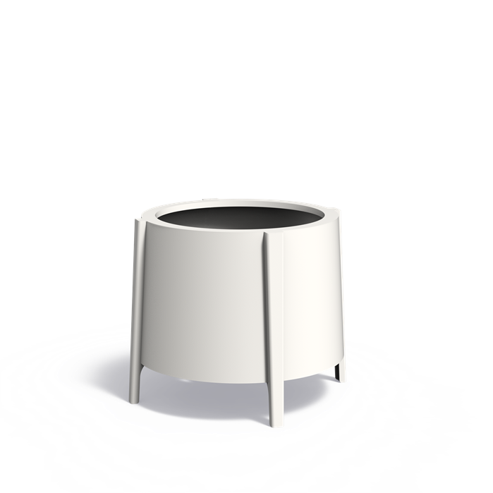 BOTAN ronde aluminium plantenbak ø80x75 cm met poten