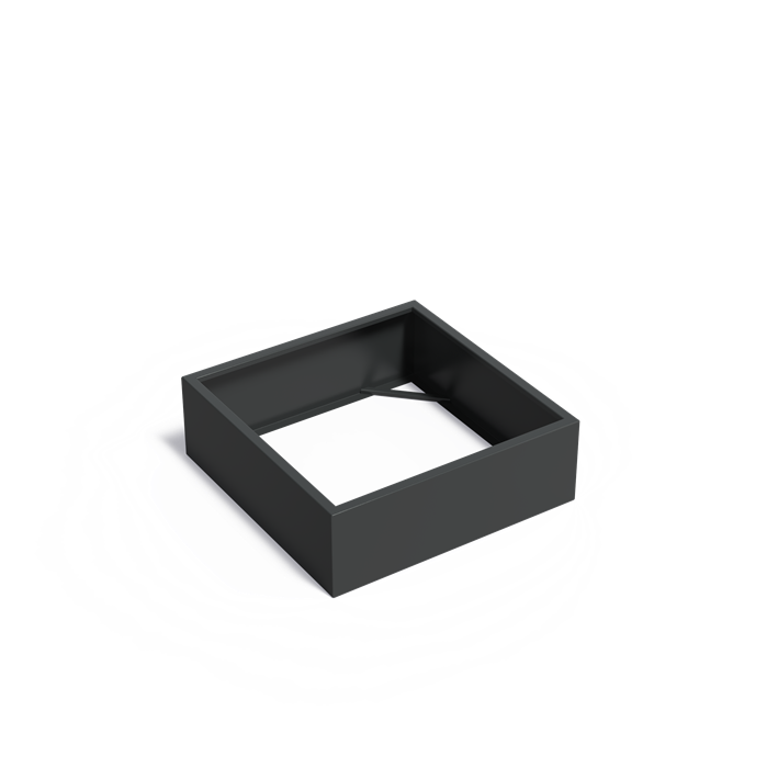 Aluminium Pflanzkübel CARREZ ohne Boden | 120 x 120 x 40 cm