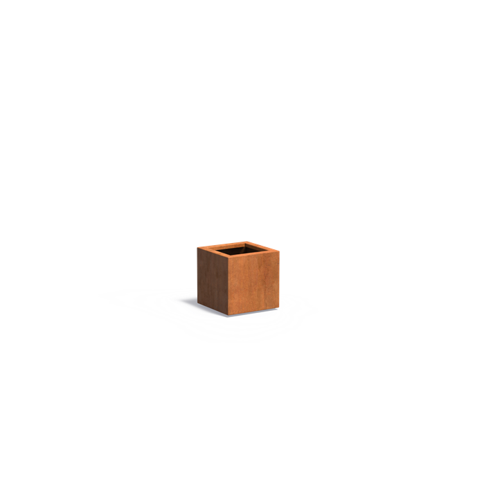 CARREZ 40 x 40 x 40 cm - Cortenstaal plantenbak met bodem