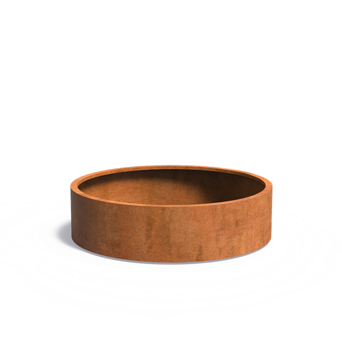 CIRCUM ronde cortenstaal plantenbak 150x40
