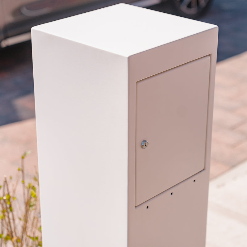 Aluminium Briefkasten NOX | 35 × 35 × 120 cm