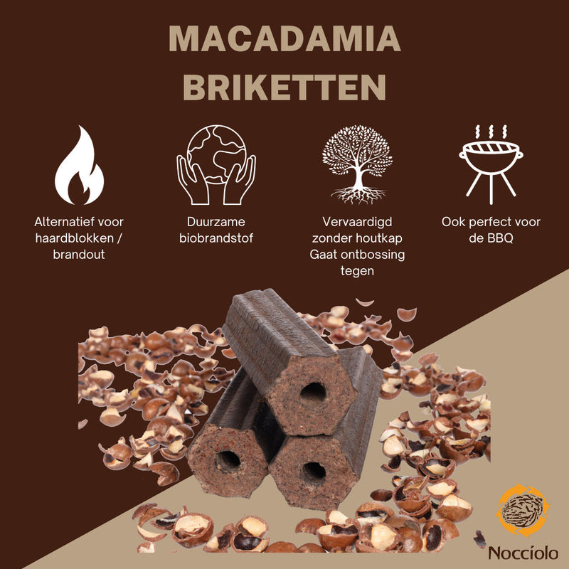 Macadamia briketten folder