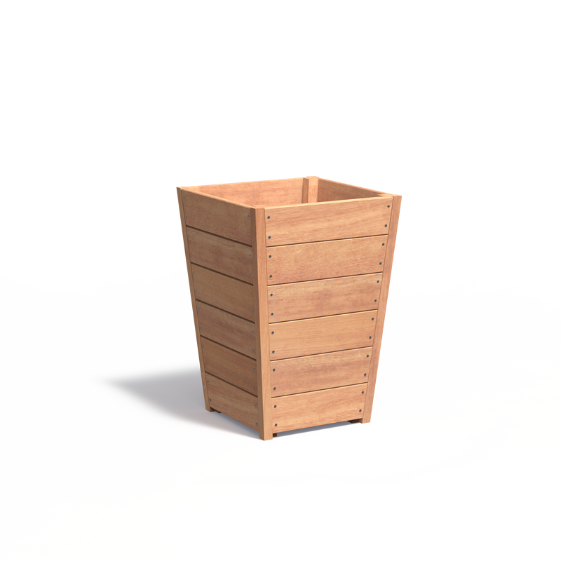 TAP vierkante hardhout plantenbak 60x60x85 cm