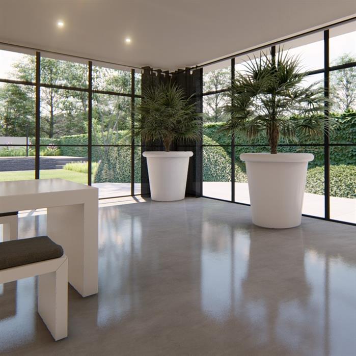 Plantenbak Tube ø 80 x 75 cm - gecoat staal