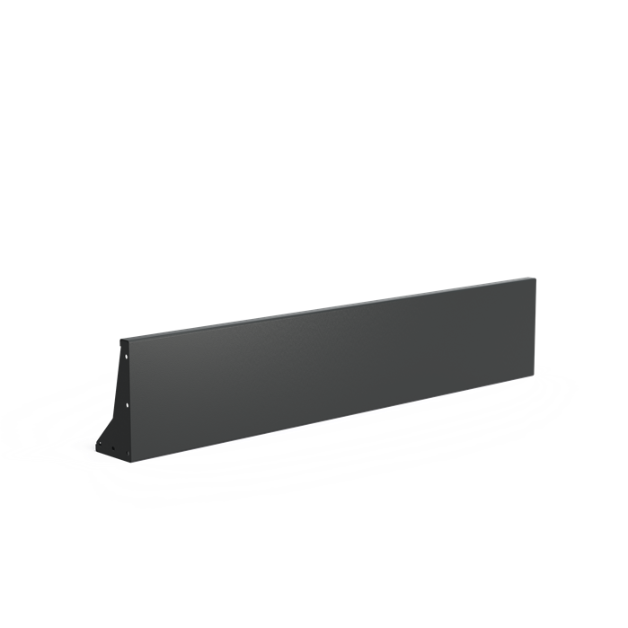 Stützwand - Gerade | 200 x 20 x 40 cm | Aluminium