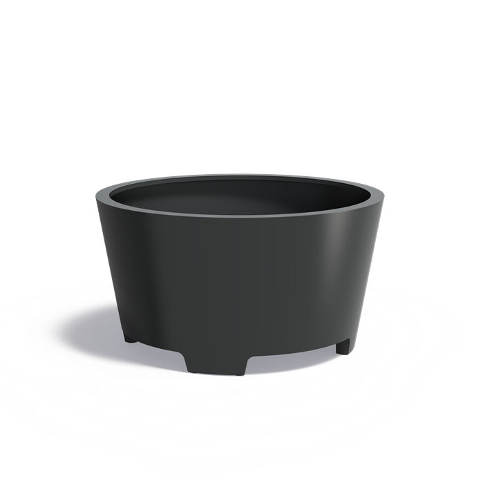 CONIC conische aluminium plantenbak ø150x80 cm met poten