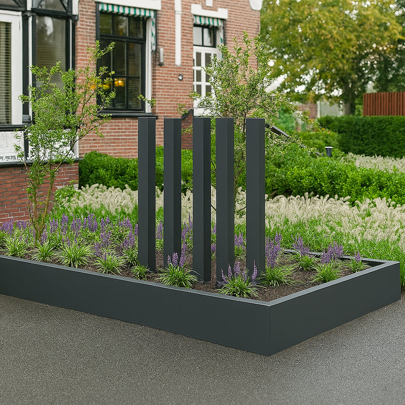 Tuinpaal 100 x 100 x 1500 mm (set van 5 varibo) - Gecoat staal