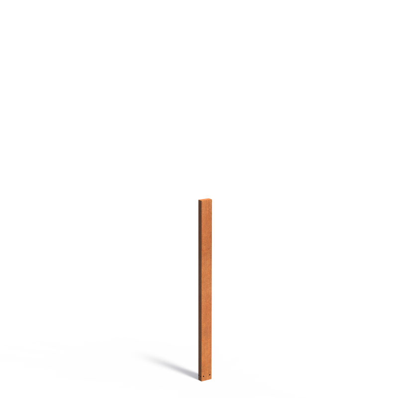 Tuinpaal 100 x 50 x 1500 mm (per stuk) - Cortenstaal