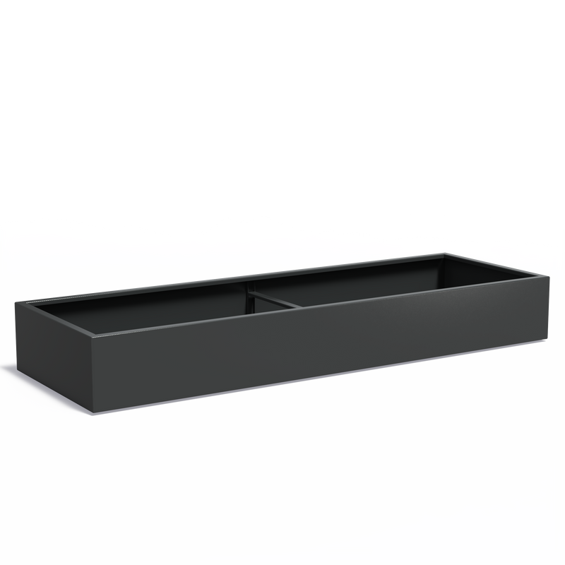 CARREZ aluminium plantenbak 300x100x40 cm met bodem